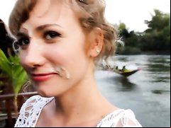 Cum faced girl